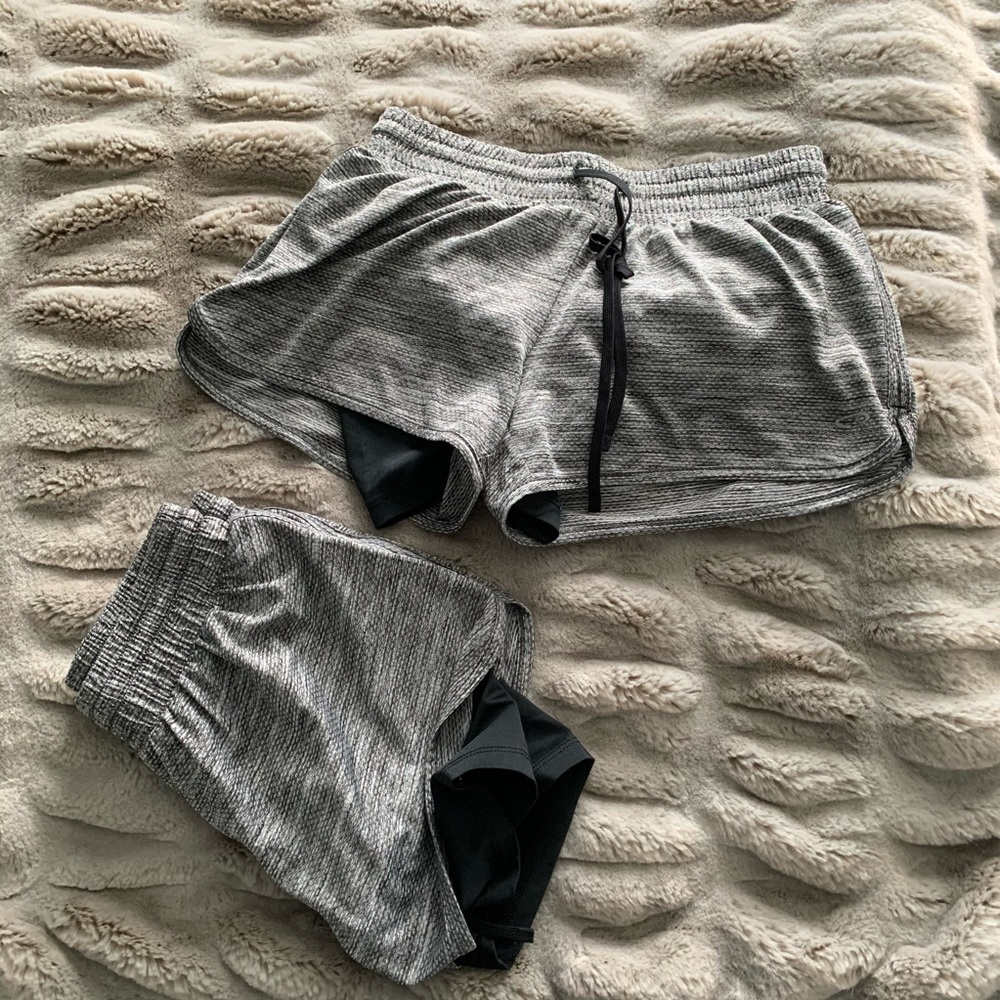 Grey workout shorts